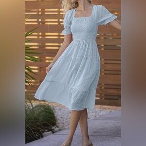 MEROKEETY XL Dress, Ankle Length on or off the shoulder. Worn Twice